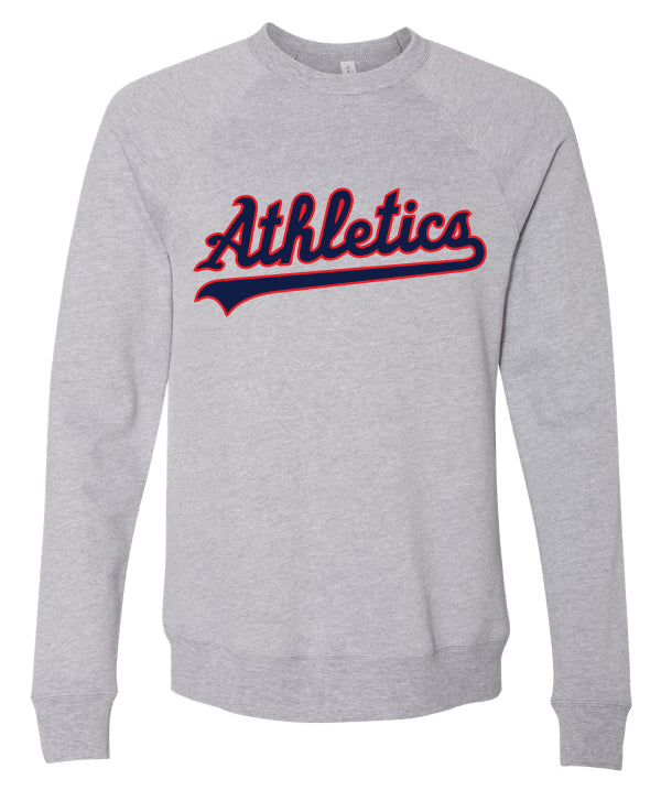 Athletics Baseball Crewneck (optional heart with number)