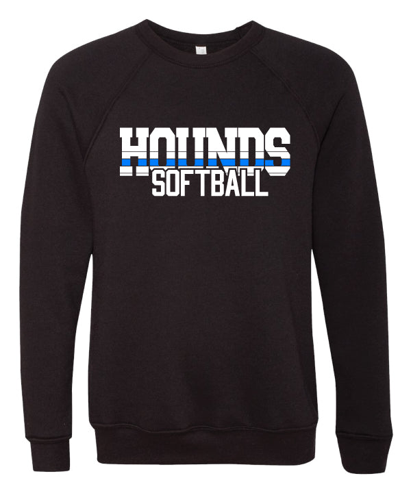 Hounds Softball Crewneck Sweatshirts