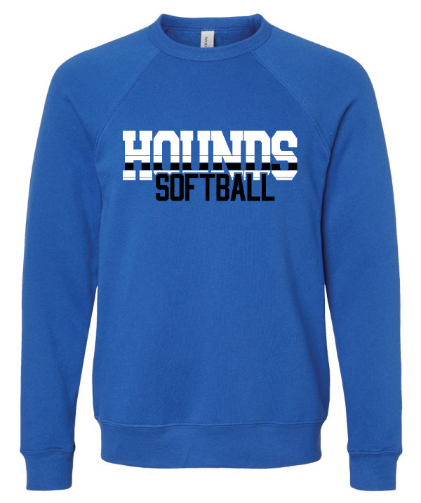 Hounds Softball Crewneck Sweatshirts