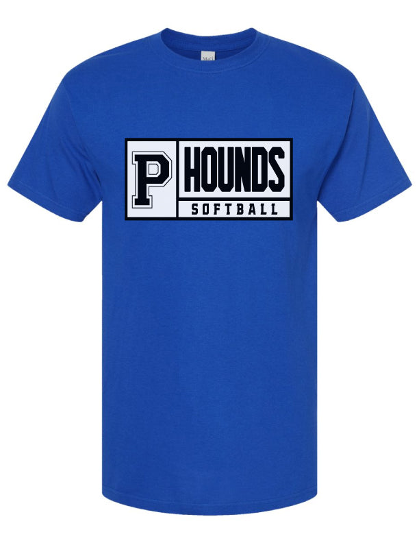 Hounds Block Softball T-Shirt