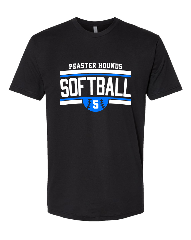 Peaster Greyhounds Softball tee shirt w/ Optional Number T-Shirt