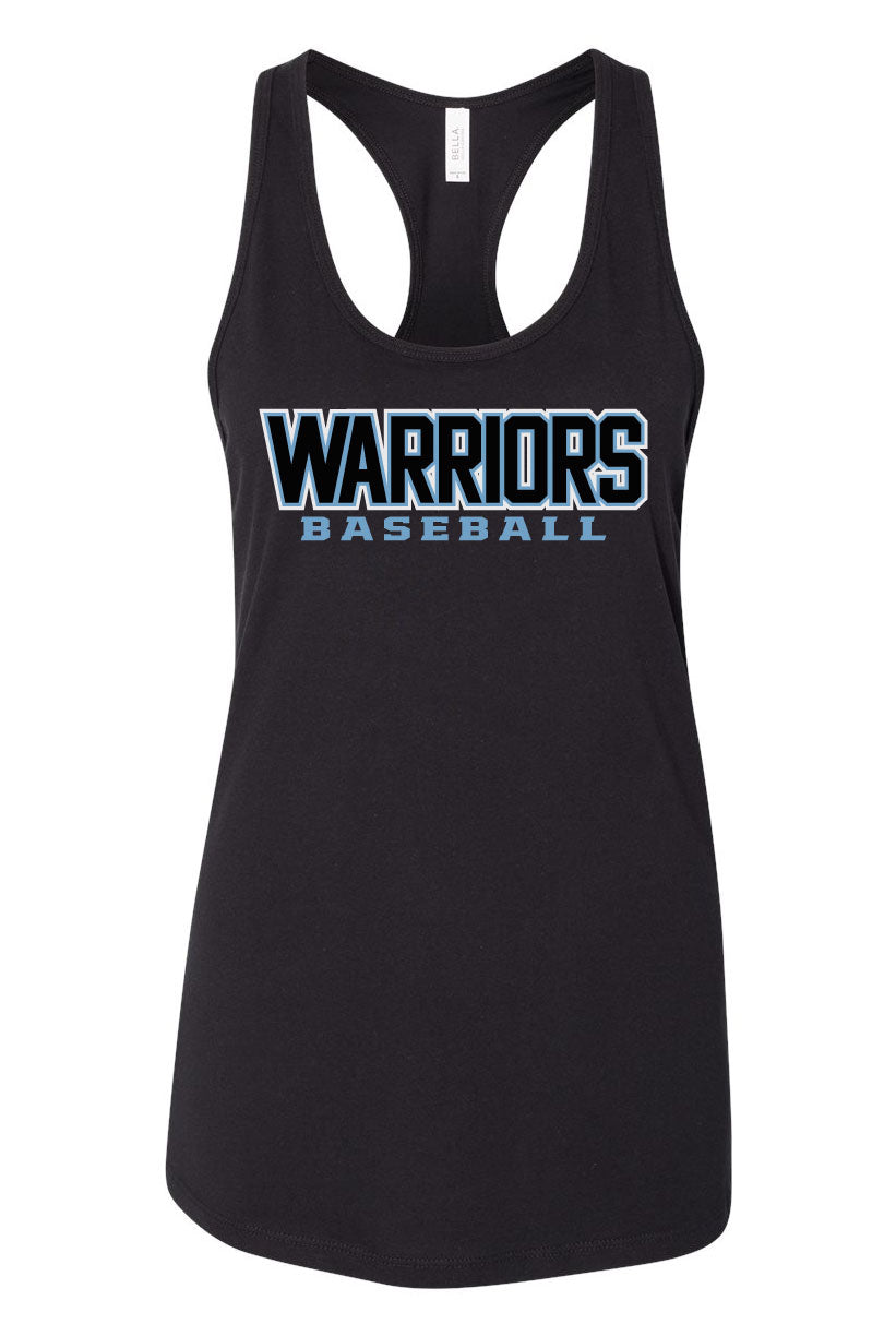 Warriors Baseball Flowy Racerback Tank