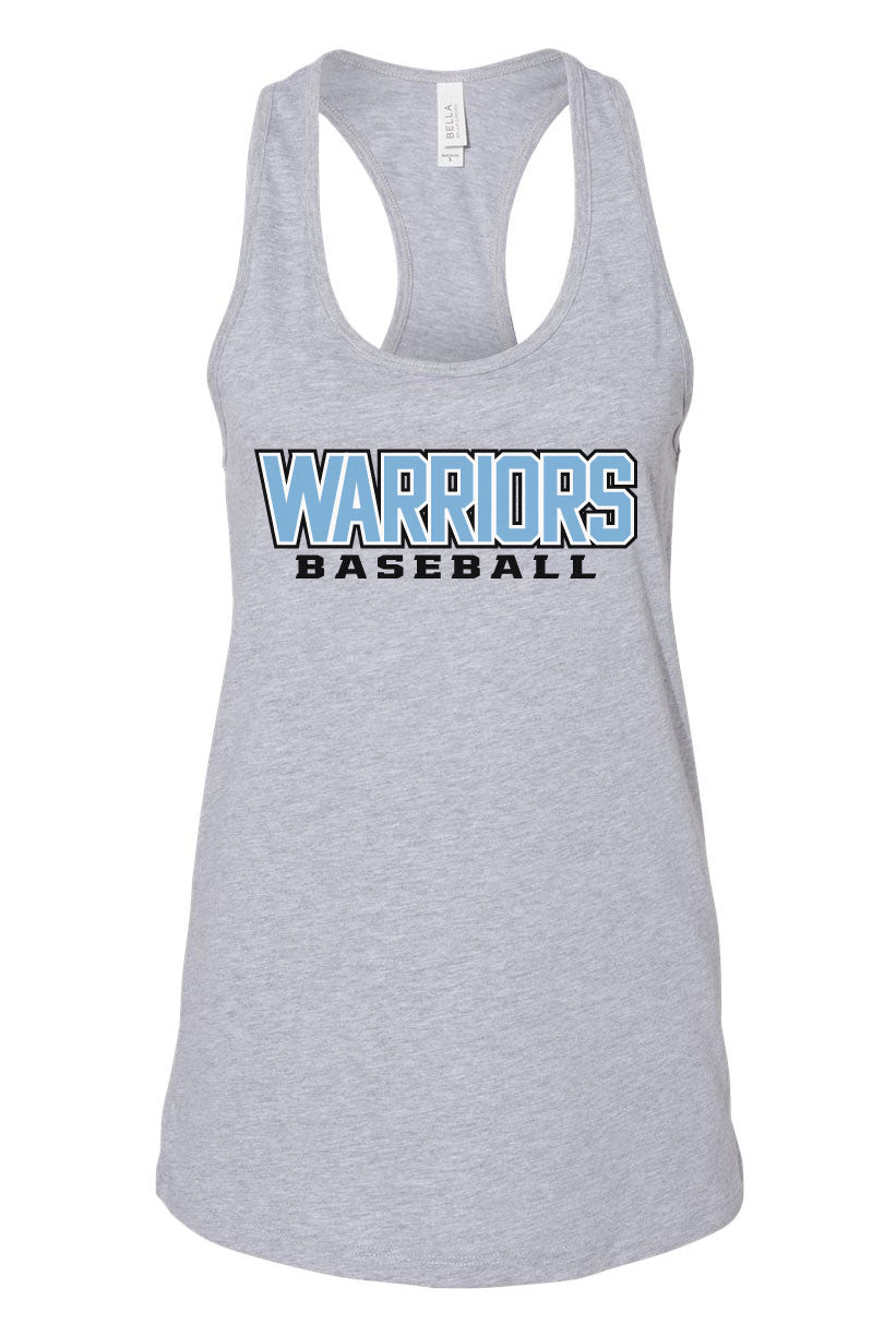 Warriors Baseball Flowy Racerback Tank