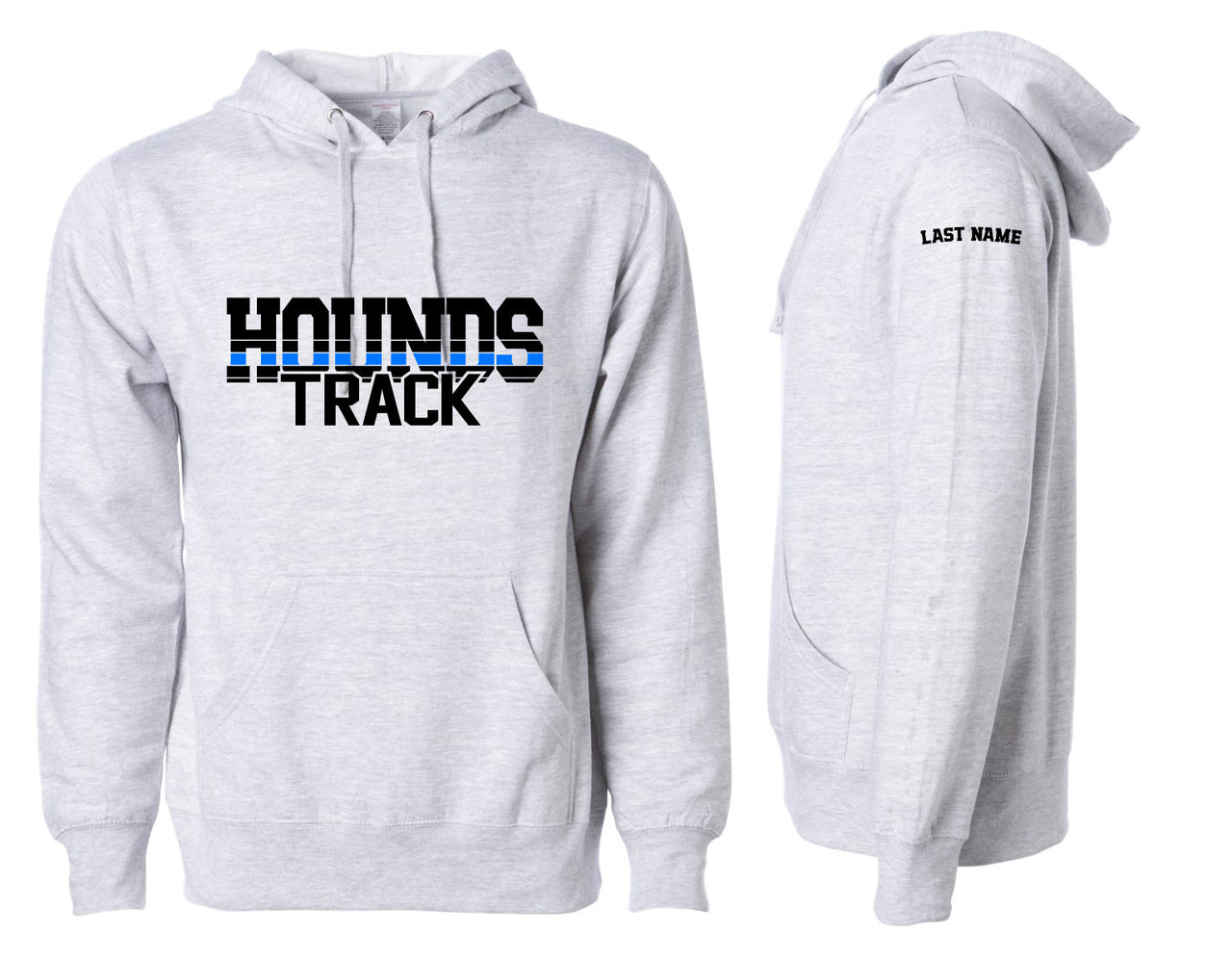 Hounds Track Hoodie (optional name)