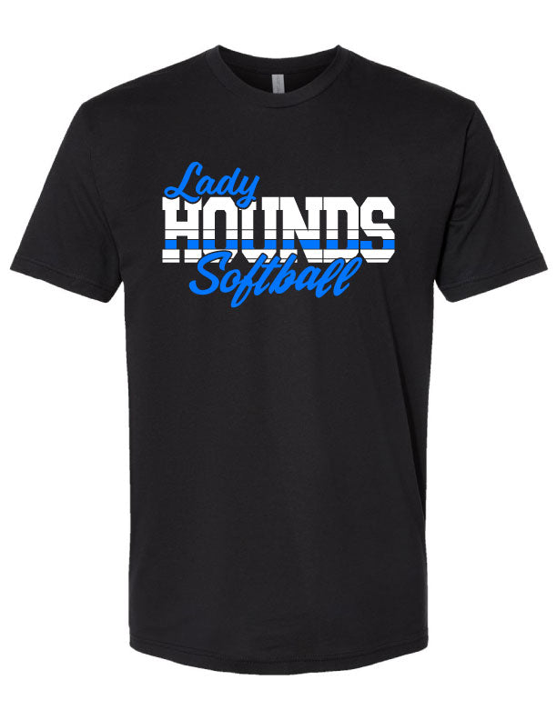 Lady Hounds Softball (optional name & number) T-Shirt