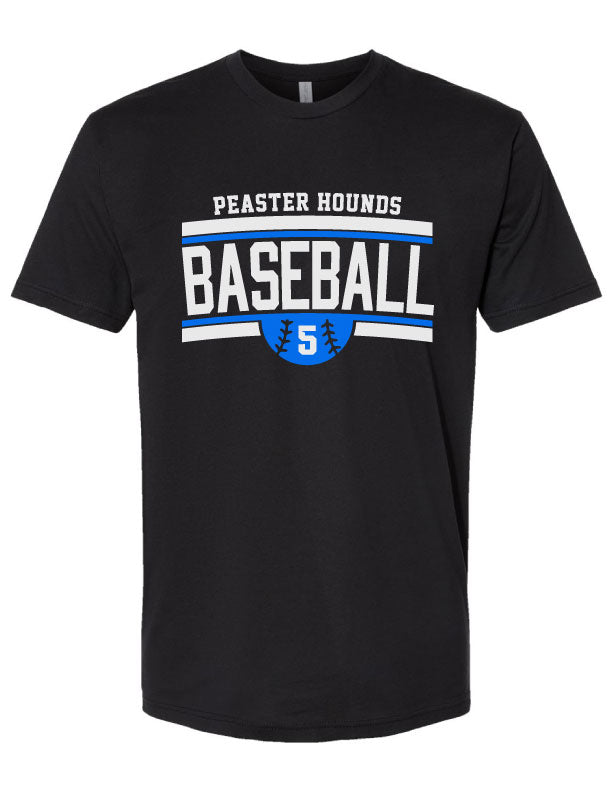 Peaster Greyhounds Baseball tee shirt w/ Optional Number T-Shirt